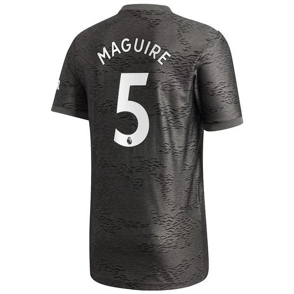 Camiseta Manchester United NO.5 Maguire Replica Segunda Ropa 2020/21 Negro